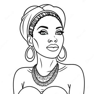 Black Woman Empowerment Coloring Page 42413-33870