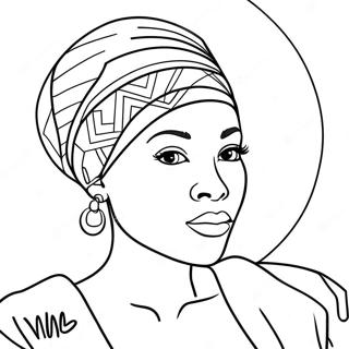 Black Woman Empowerment Coloring Page 42413-33872