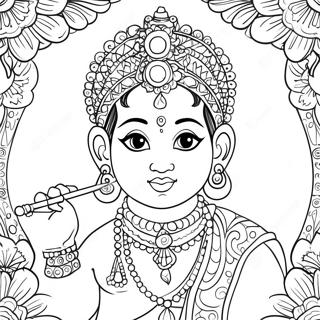 Krishna Coloring Page 42433-33886