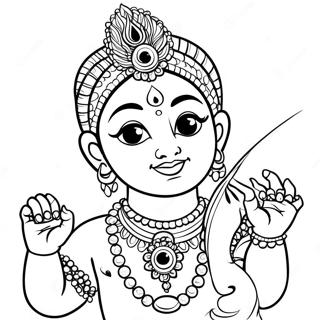 Krishna Coloring Page 42433-33887