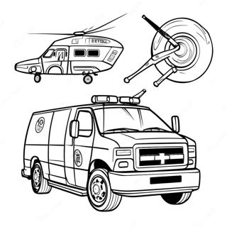 Emt Vehicle Coloring Page 42443-33896