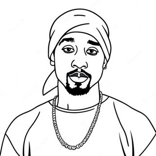 Tupac Shakur Coloring Page 42453-33901