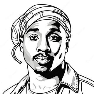 Tupac Shakur Coloring Page 42453-33902