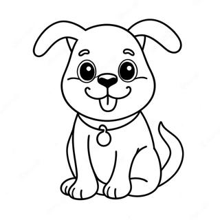 Cute Dog Coloring Pages