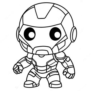 Cute Chibi Avengers Coloring Pages