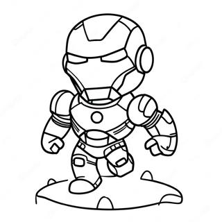 Adorable Chibi Iron Man Coloring Page 42474-33919