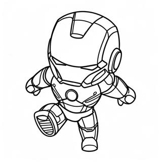 Adorable Chibi Iron Man Coloring Page 42474-33920