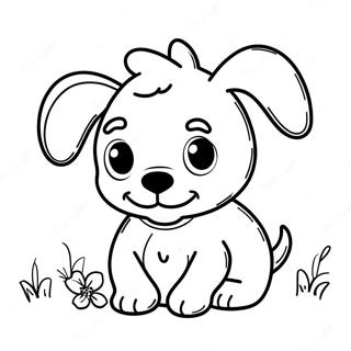 Cute Dog Coloring Pages