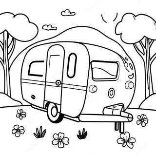 Happy Camper Coloring Pages