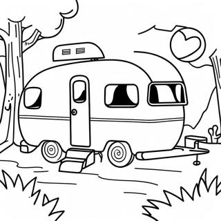 Happy Camper Coloring Page 42503-33943