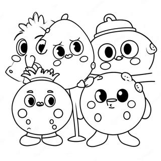 Grossery Gang Characters Coloring Page 42523-33958