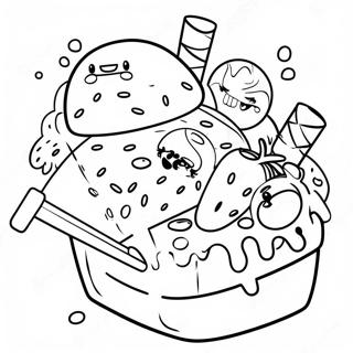 Grossery Gang Fun Food Coloring Page 42524-33974