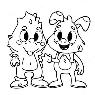 Stinky And Dirty Characters Coloring Page 42553-33988