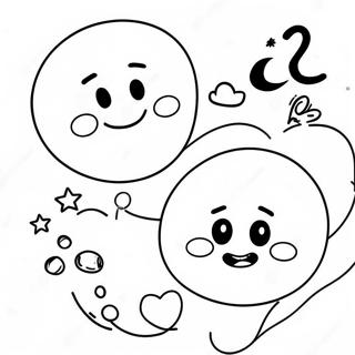 Happy Face And Sad Face Coloring Page 42564-33990