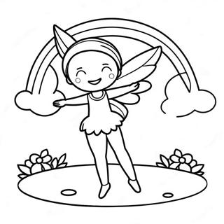 Rainbow Fairy Coloring Page 42573-33998