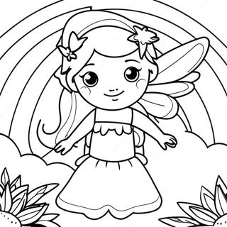 Rainbow Fairy Coloring Page 42573-34000