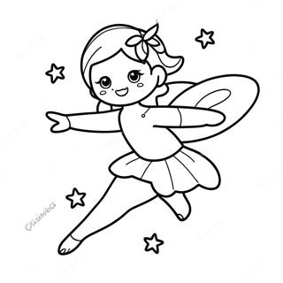 Sparkling Rainbow Fairy In Flight Coloring Page 42574-34006