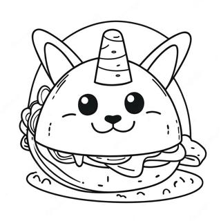 Taco Cat Coloring Pages