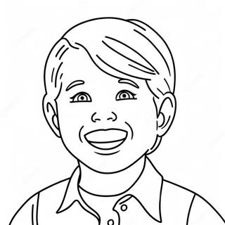 Cute Matthew With A Big Smile Coloring Page 42594-34017