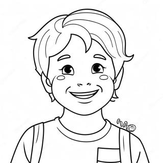 Cute Matthew With A Big Smile Coloring Page 42594-34018