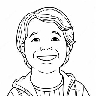 Cute Matthew With A Big Smile Coloring Page 42594-34020