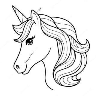 Grayscale Unicorn Coloring Page 42603-34026