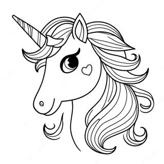 Grayscale Unicorn Coloring Page 42603-34027