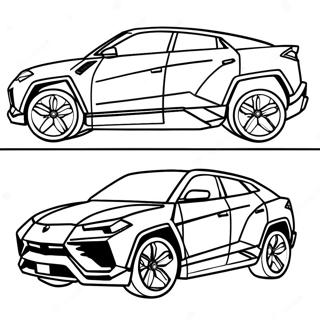 Sleek Lamborghini Urus Coloring Page 42634-34053