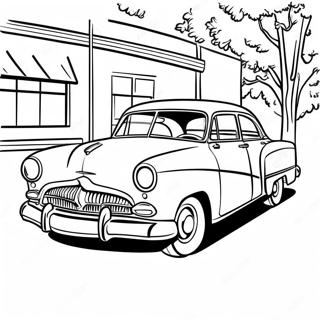 1950's Retro Coloring Pages