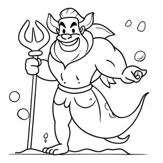 King Triton Coloring Page 42663-34078