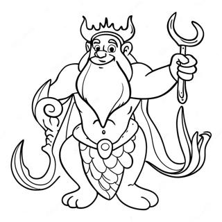 King Triton Coloring Page 42663-34079