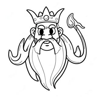 King Triton Coloring Page 42663-34080