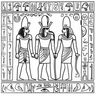 Ancient Egyptian Hieroglyphs Coloring Page 4267-3531