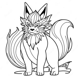 Kurama Coloring Pages