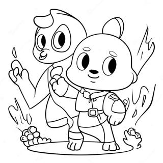 Blooket Game Characters Coloring Page 42704-34106