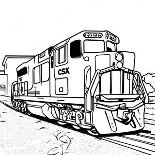 Csx Train Coloring Pages