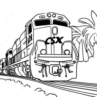 Csx Train Coloring Page 42713-34111