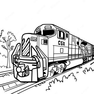 Csx Train Coloring Page 42713-34112