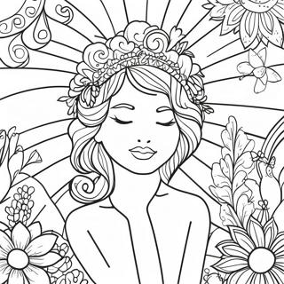 Self Care Mental Health Affirmation Coloring Page 42723-34120