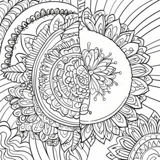 Relaxing Self Care Mandala Coloring Page 42724-34121