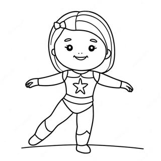 Gymnastics American Girl Doll Coloring Pages