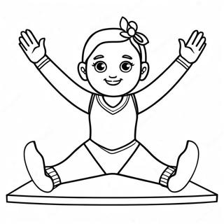 Flexible Gymnast American Girl Doll Coloring Page 42734-34130