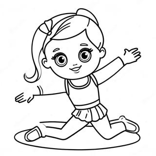 Flexible Gymnast American Girl Doll Coloring Page 42734-34131