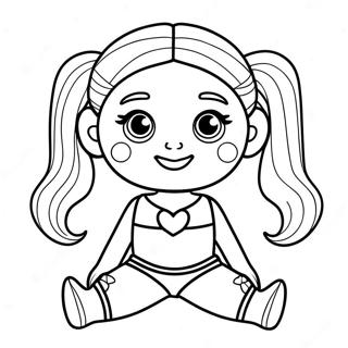 Flexible Gymnast American Girl Doll Coloring Page 42734-34132