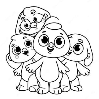 Plim Plim With Friends Coloring Page 42744-34139