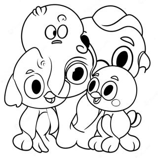 Plim Plim With Friends Coloring Page 42744-34140