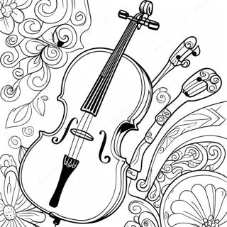 Cello Coloring Page 42793-34170