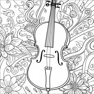 Cello Coloring Page 42793-34171