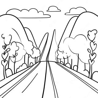 Road Coloring Pages