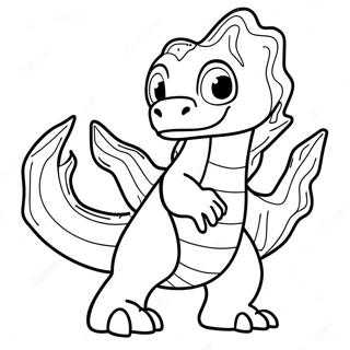 Charmeleon Fire Breathing Coloring Page 42813-34199